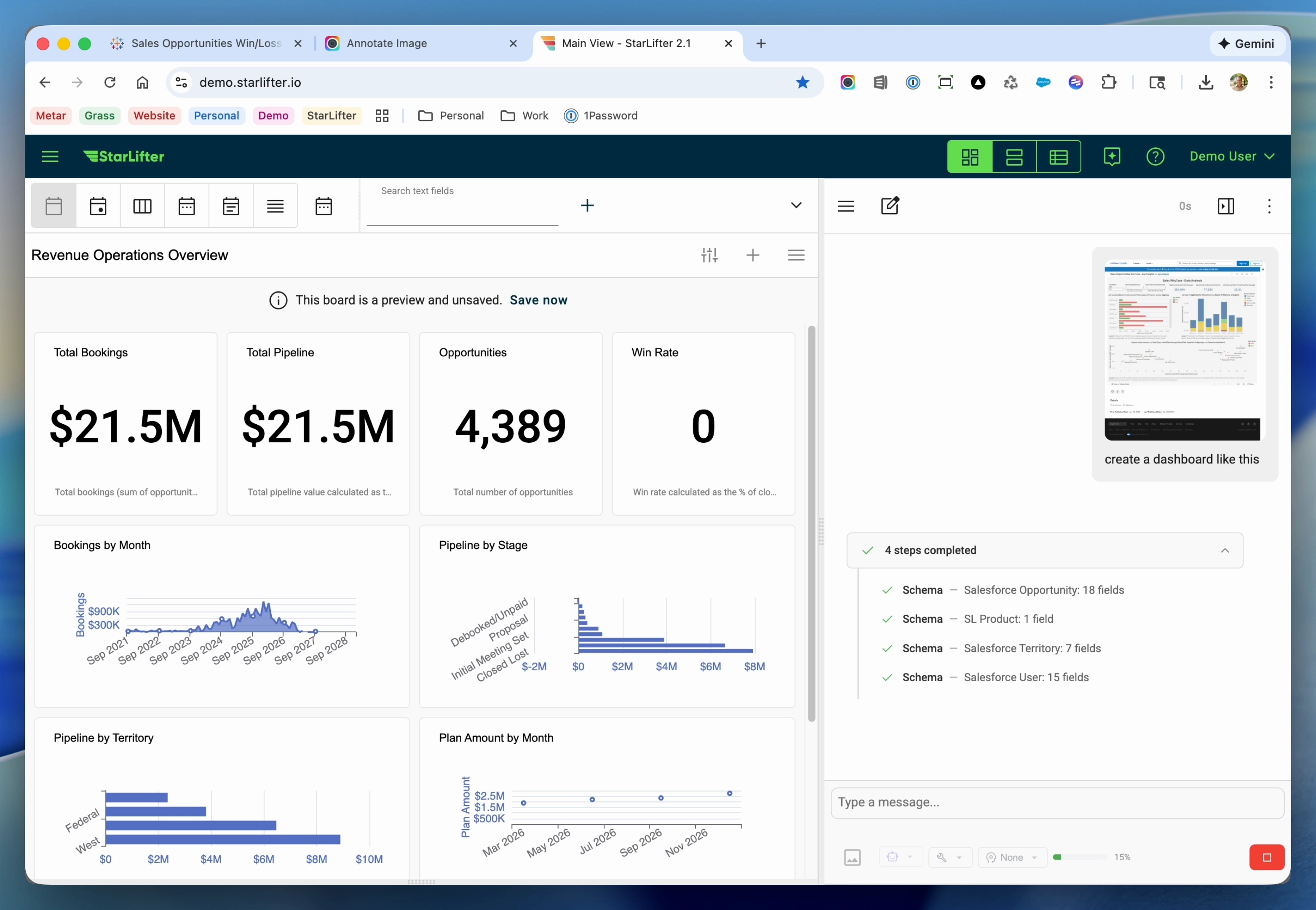 StarLifter data app creation teaser