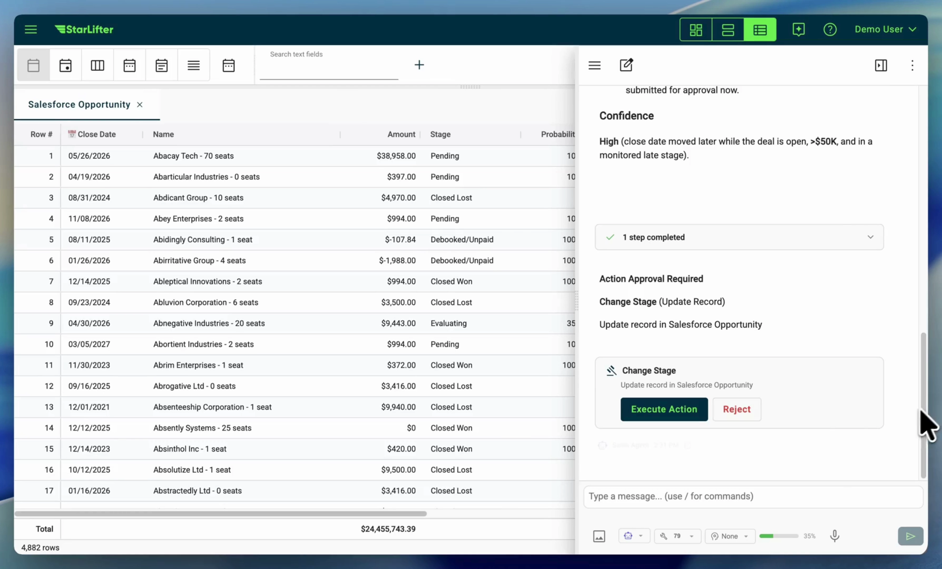 StarLifter forecast signals demo teaser